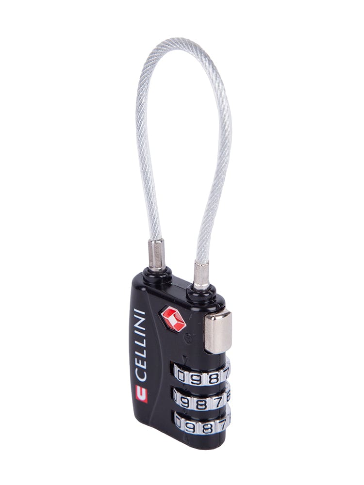 CELLINI Luggage Accessories Cellini Accessories Tsa Cable Lock Black 331015