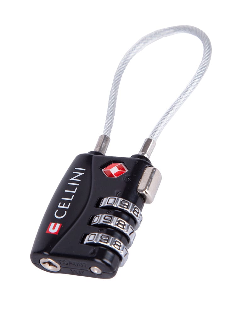 CELLINI Luggage Accessories Cellini Accessories Tsa Cable Lock Black 331015