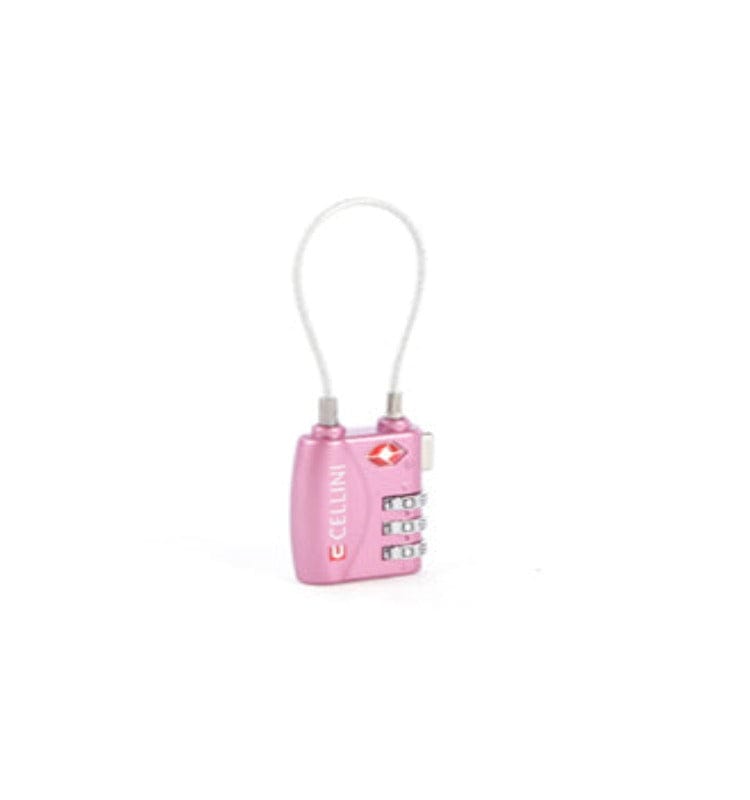 CELLINI Luggage Accessories Cellini Accessories Tsa Cable Lock Pink 3310199