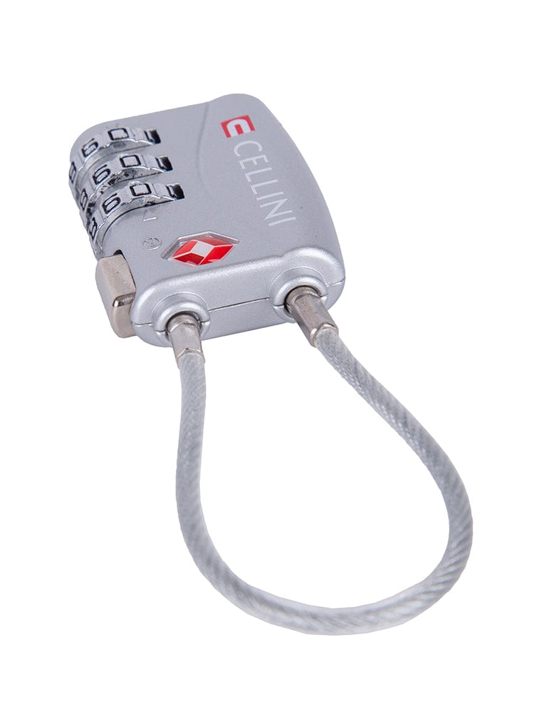 CELLINI Luggage Accessories Cellini Accessories Tsa Cable Lock Silver 331018