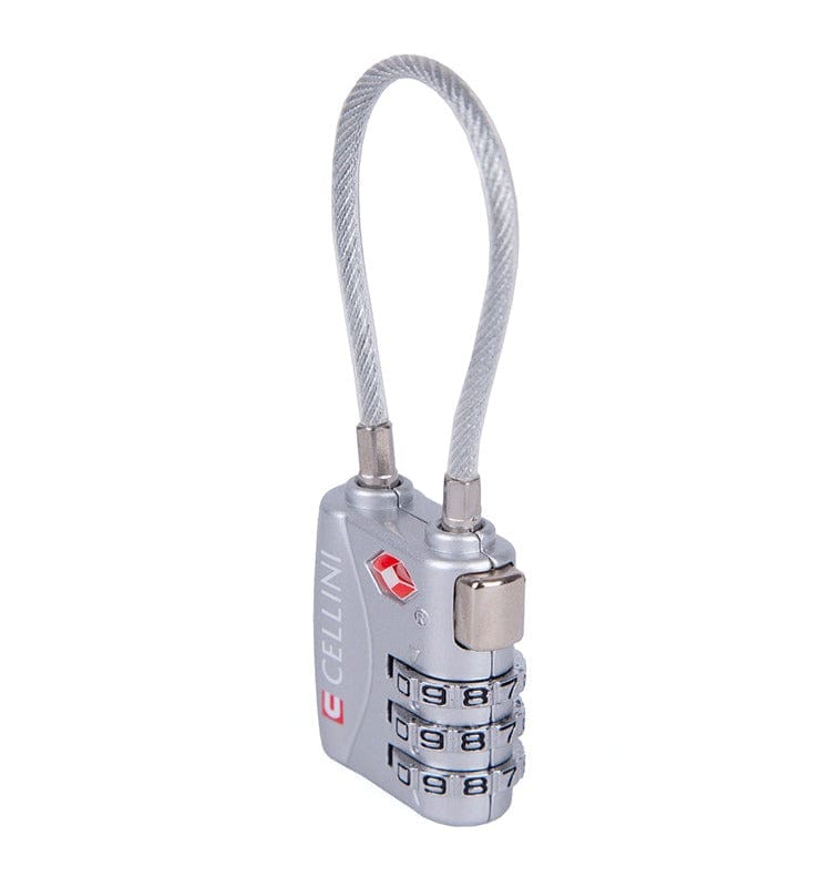 CELLINI Luggage Accessories Cellini Accessories Tsa Cable Lock Silver 331018