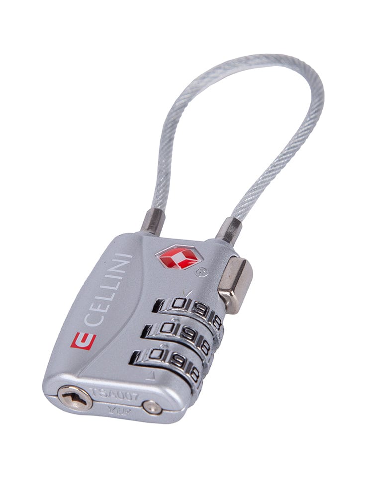 CELLINI Luggage Accessories Cellini Accessories Tsa Cable Lock Silver 331018
