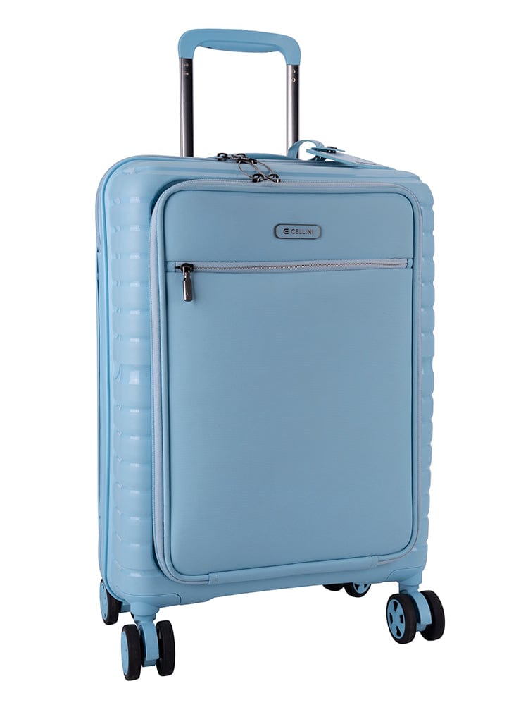 CELLINI Luggage & Bags Cellini Bizlite Soft Front Trolley  Carry on Business Case Azure (7497369059417)