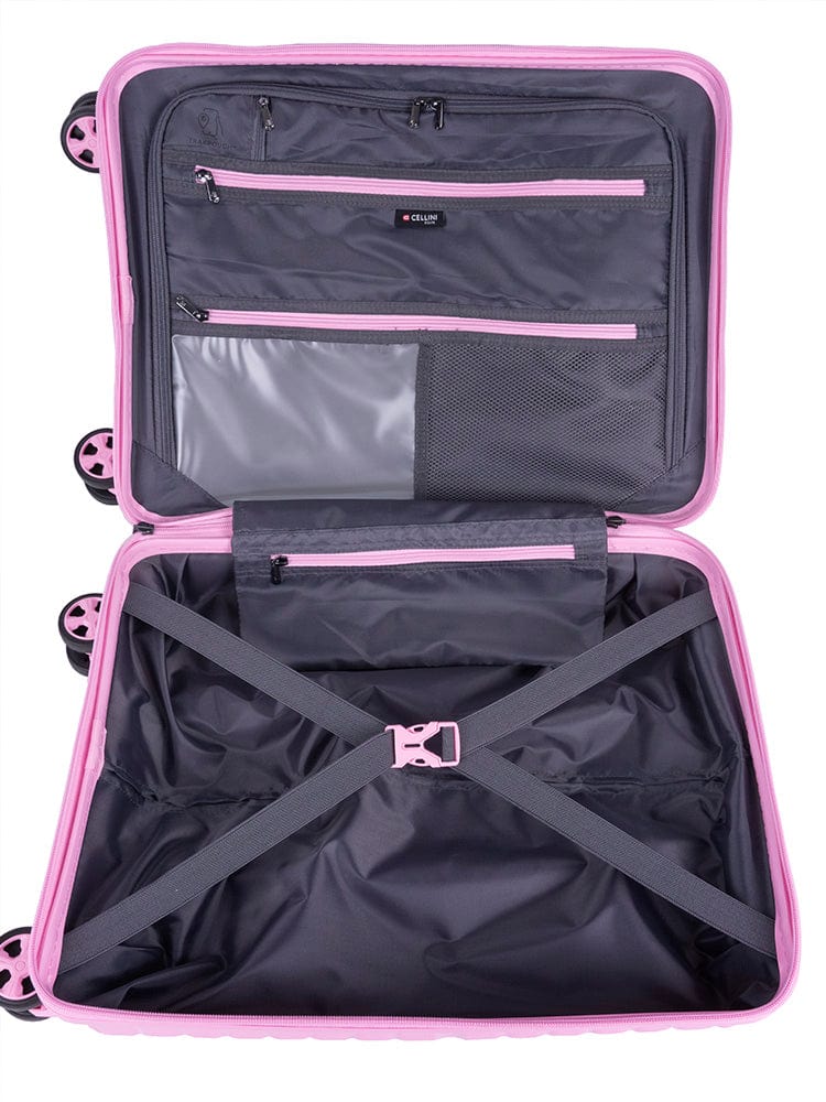 CELLINI Luggage & Bags Cellini Bizlite Soft Front Trolley Case Pink (7497373843545)