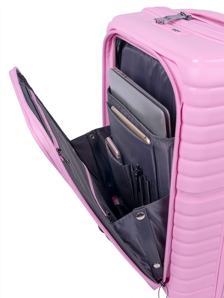 CELLINI Luggage & Bags Cellini Bizlite Soft Front Trolley Case Pink (7497373843545)