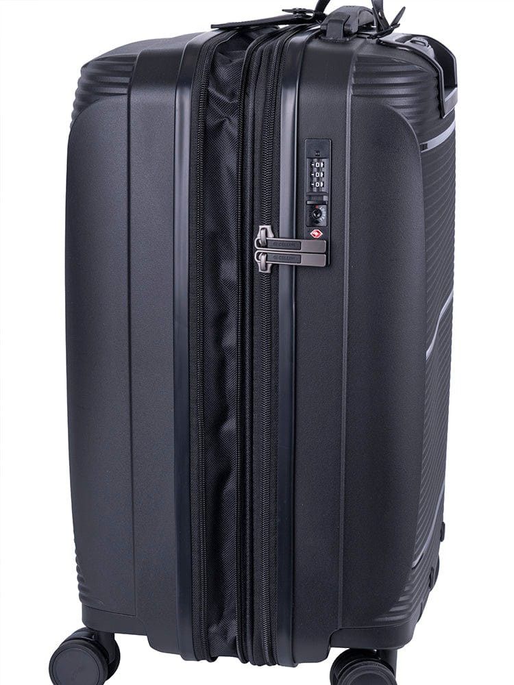 CELLINI Luggage & Bags Cellini Qwest 4 Wheel Carry On Trolley Black