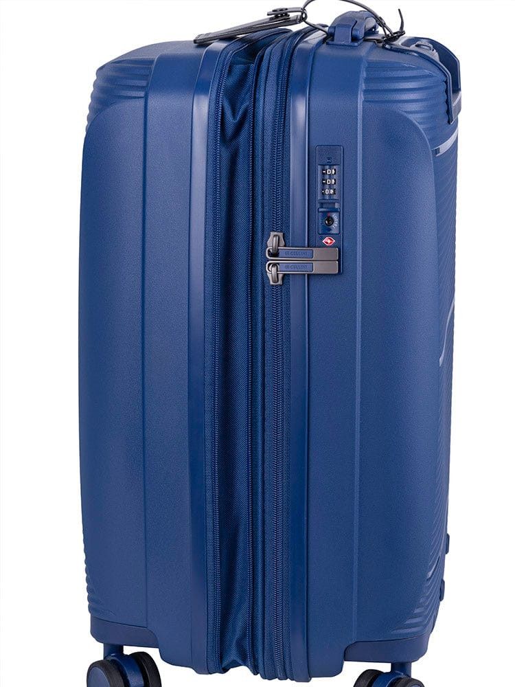 CELLINI Luggage & Bags Cellini Qwest 4 Wheel Carry On Trolley  Navy