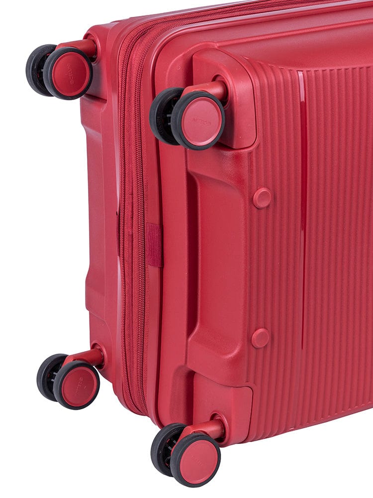 CELLINI Luggage & Bags Cellini Qwest 4 Wheel  Carry On Trolley Red (7497333276761)