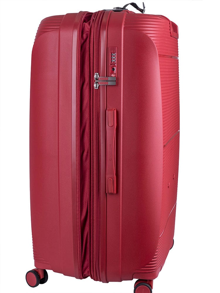 CELLINI Luggage & Bags Cellini Qwest Large 4 Wheel Trolley Case Red (7497328754777)