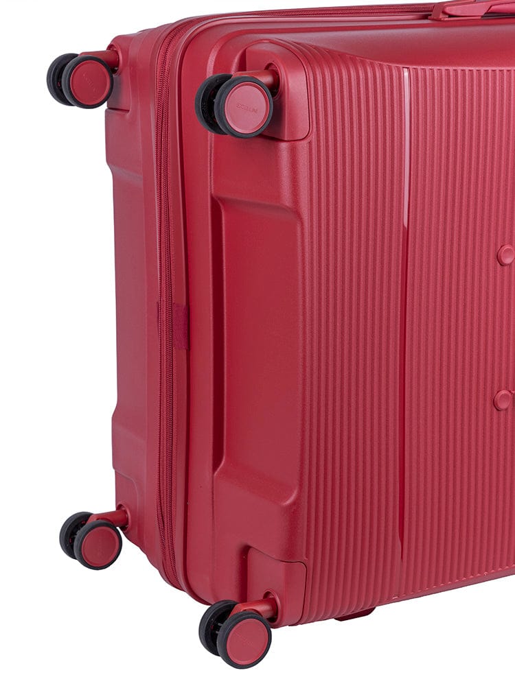 CELLINI Luggage & Bags Cellini Qwest Large 4 Wheel Trolley Case Red (7497328754777)