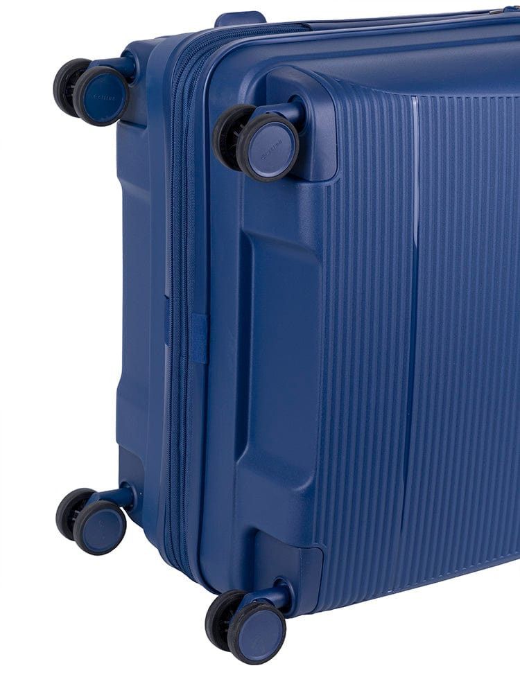 CELLINI Luggage & Bags Cellini Qwest Medium 4 Wheel Trolley Case Navy