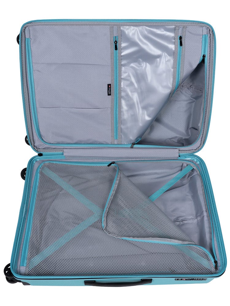 CELLINI Luggage & Bags Cellini Starlite Medium 4 Wheel Trolley Case Light Blue (7497397370969)