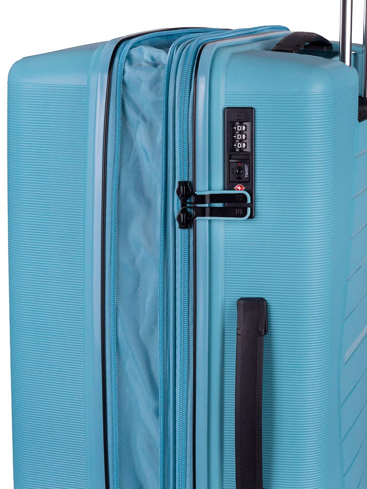 CELLINI Luggage & Bags Cellini Starlite Medium 4 Wheel Trolley Case Light Blue (7497397370969)