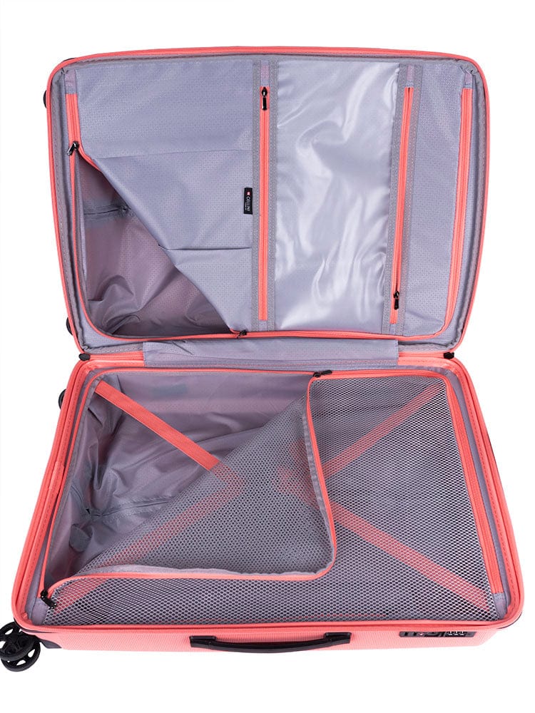 CELLINI Luggage & Bags Cellini Starlite Medium 4 Wheel Trolley Case Salmon (7497378463833)