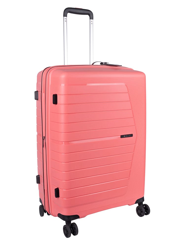 CELLINI Luggage & Bags Cellini Starlite Medium 4 Wheel Trolley Case Salmon (7497378463833)