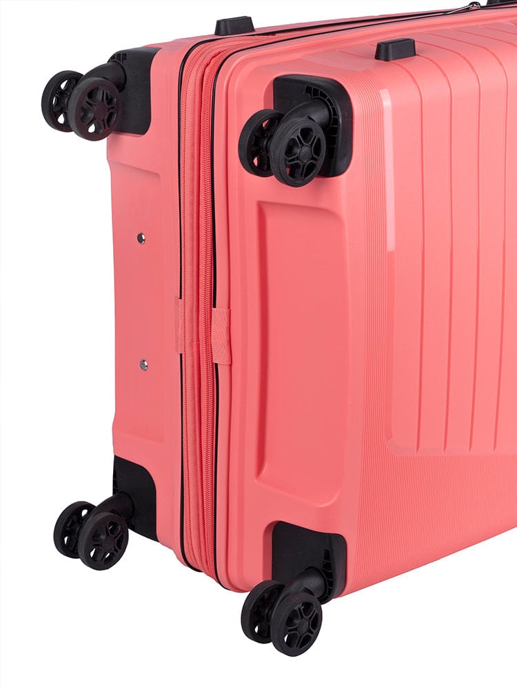 CELLINI Luggage & Bags Cellini Starlite Medium 4 Wheel Trolley Case Salmon (7497378463833)