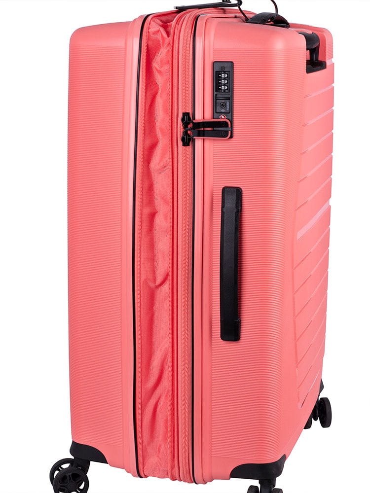 CELLINI Luggage & Bags Cellini Starlite Medium 4 Wheel Trolley Case Salmon (7497378463833)