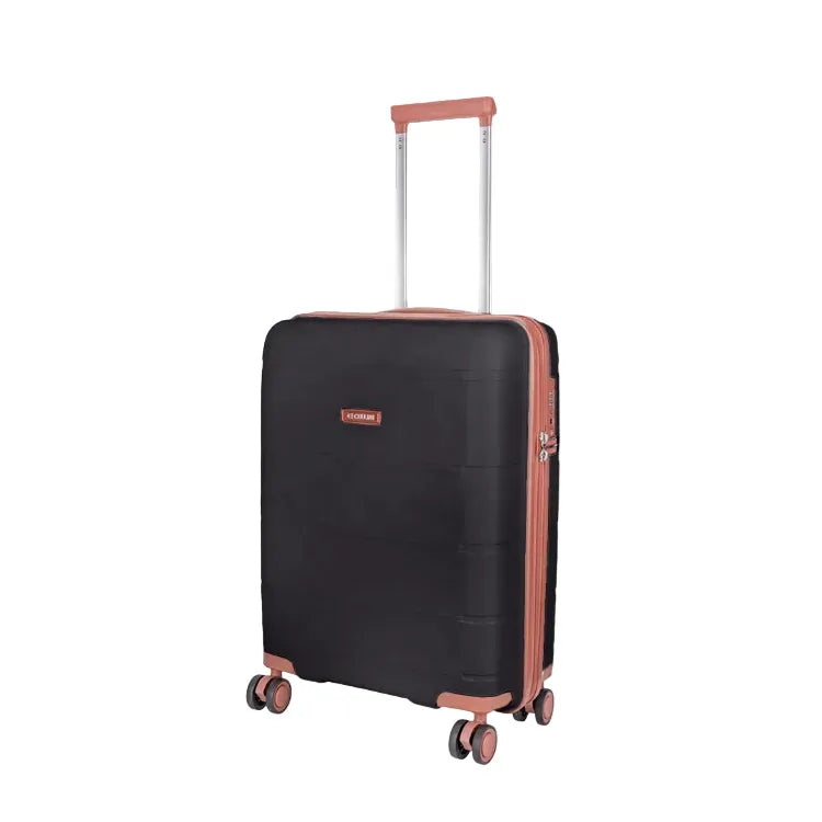 Cellini Luggage Cellini Monte Carlo Carry On 4 Wheel Trolley Case-Black/Tan 8555552