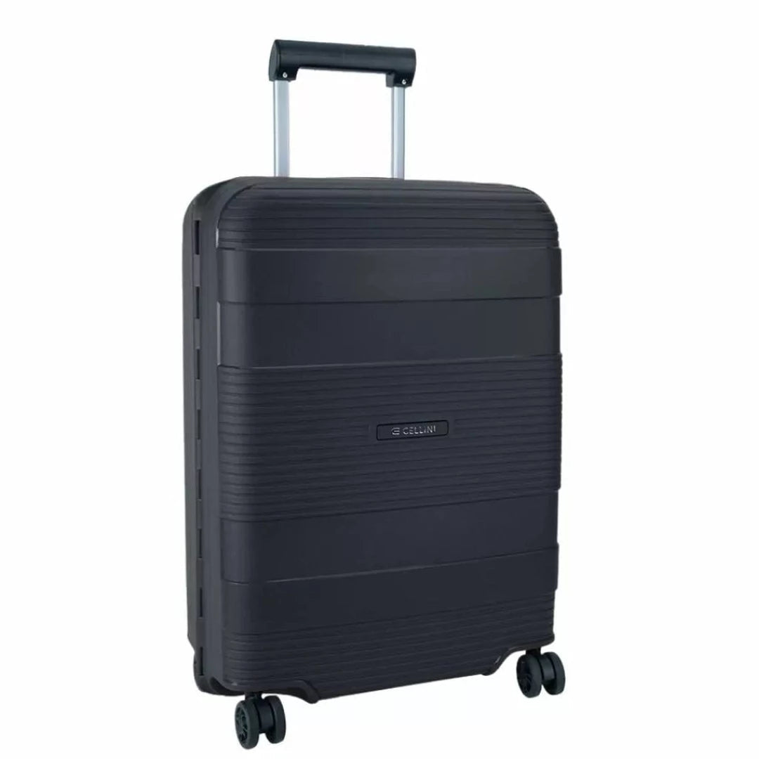 CELLINI Luggage Cellini Safetech 65Cm Trolley Case Black (7234850521177)