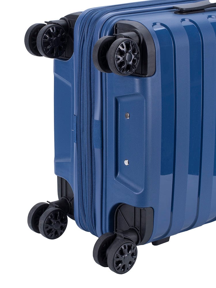 CELLINI Luggage Cellini Sonic 4 Wheel Carry On Trolley Case Midnight Blue (7471542403161)