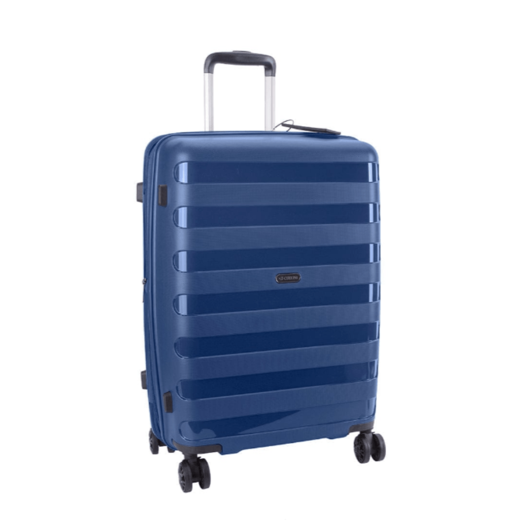 CELLINI Luggage Cellini Sonic 4 wheel Large Trolley Case Midnight Blue (7471543812185)