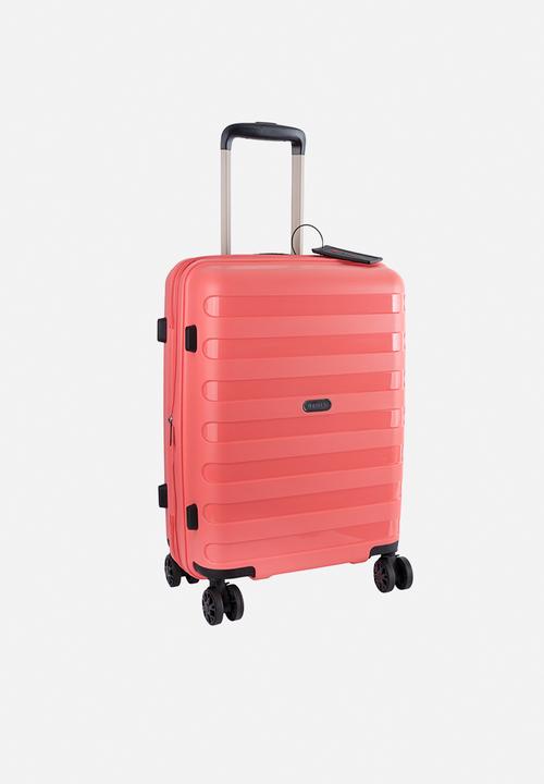CELLINI Luggage Cellini Sonic Medium 4 Wheel Trolley Case Living Coral (7471555870809)