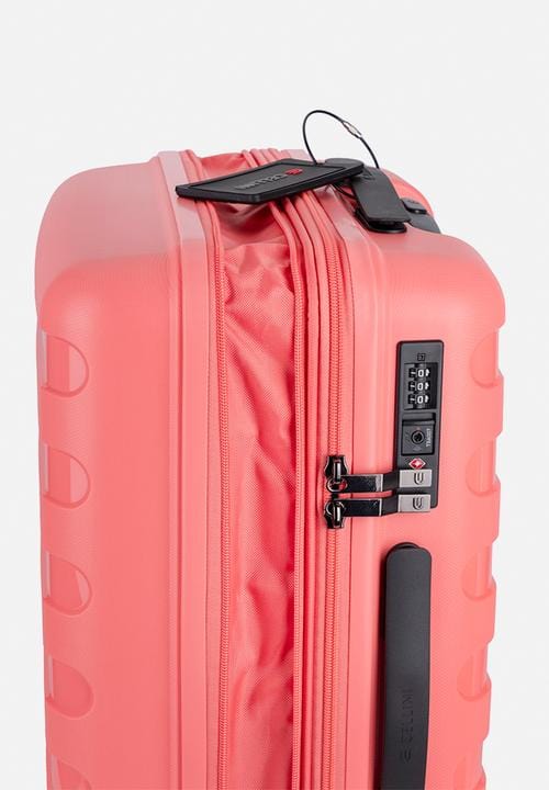 CELLINI Luggage Cellini Sonic Medium 4 Wheel Trolley Case Living Coral (7471555870809)