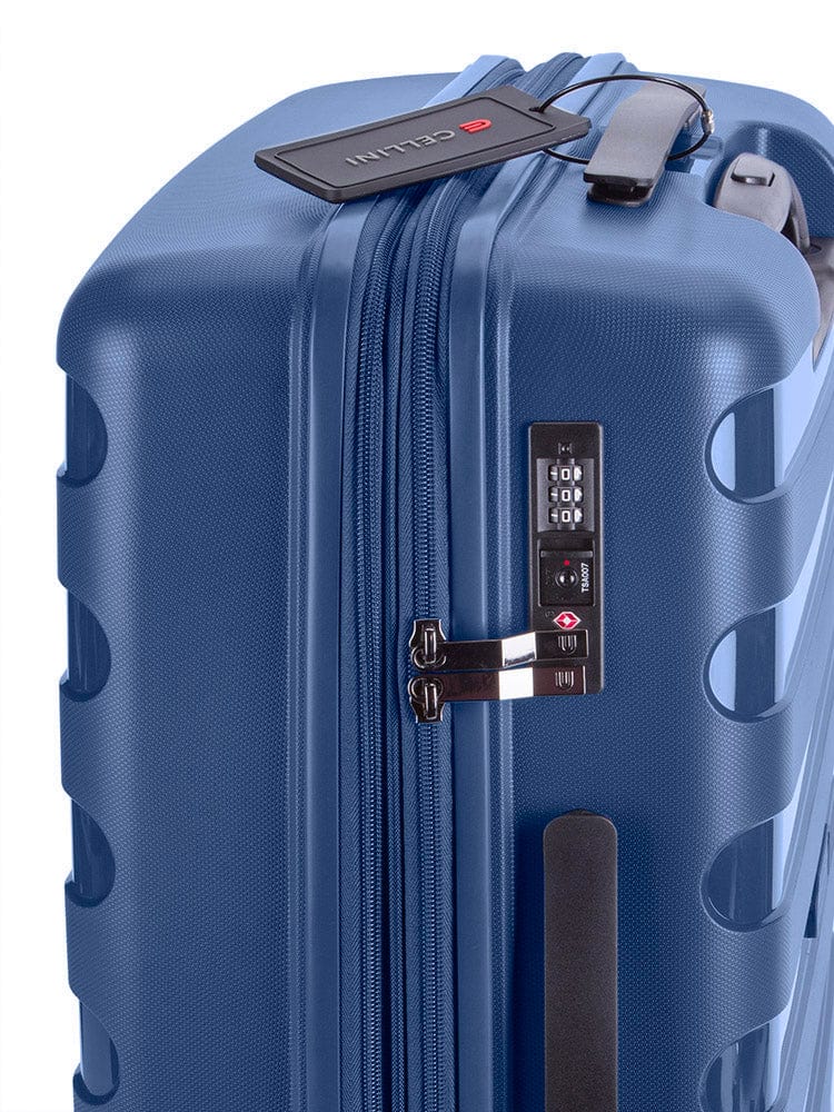 CELLINI Luggage Cellini Sonic Medium 4 Wheel Trolley Case Midnight Blue (7471541682265)