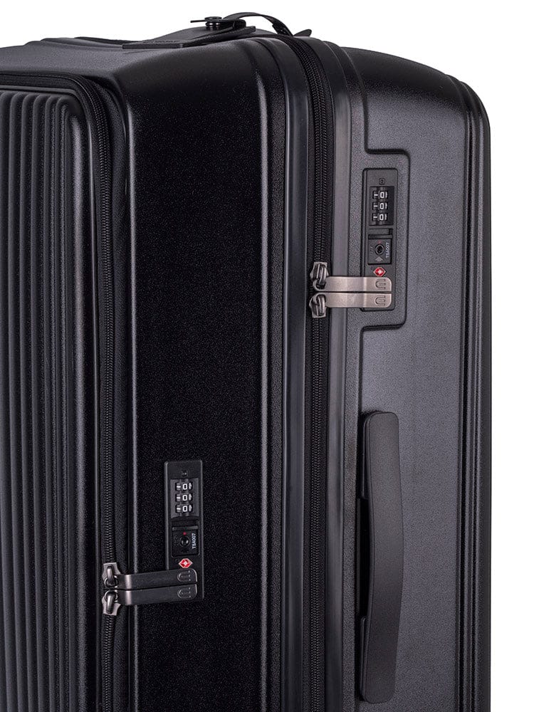Cellini Luggage Cellini Tri Pak 4 Wheel Trolley Case-Black