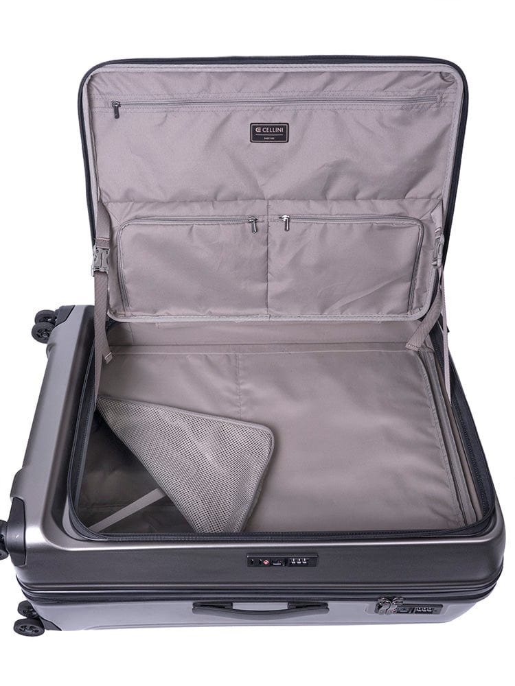 CELLINI Luggage Cellini Tri Pak Large 4 Wheel Trolley Case Includes 2 Large Packing Cube 110752 (7651504357465)