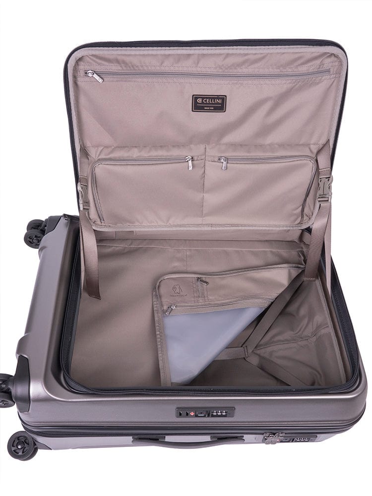 CELLINI Luggage Cellini Tri Pak Medium 4 Wheel Trolley Case Includes 1 Large & Medium Packing Cubes 110652 (7651500294233)
