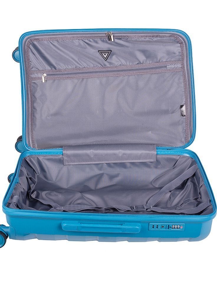 Cellini Luggage Voyager Pacific 4 Wheel Trolley Case -Blue