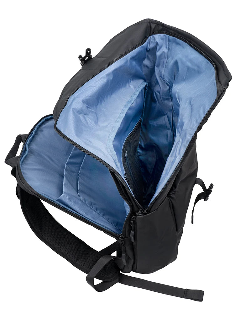 Cellini Sidekick Water Resistant Fold over Backpack-Black 293405.