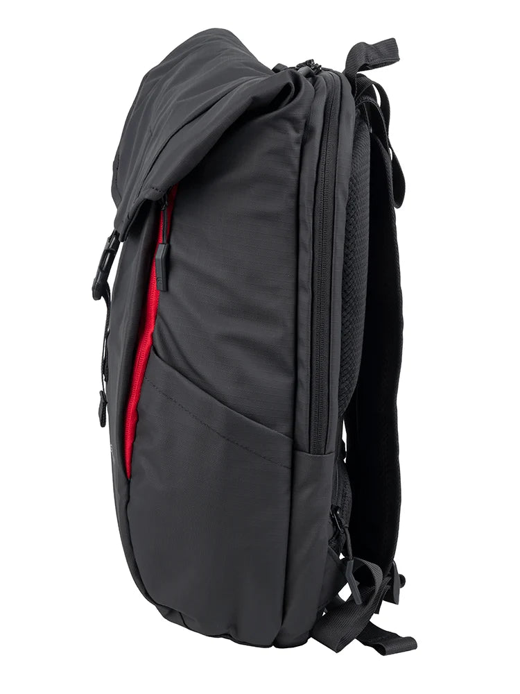 Cellini Sidekick Water Resistant Fold over Backpack-Black 293405.