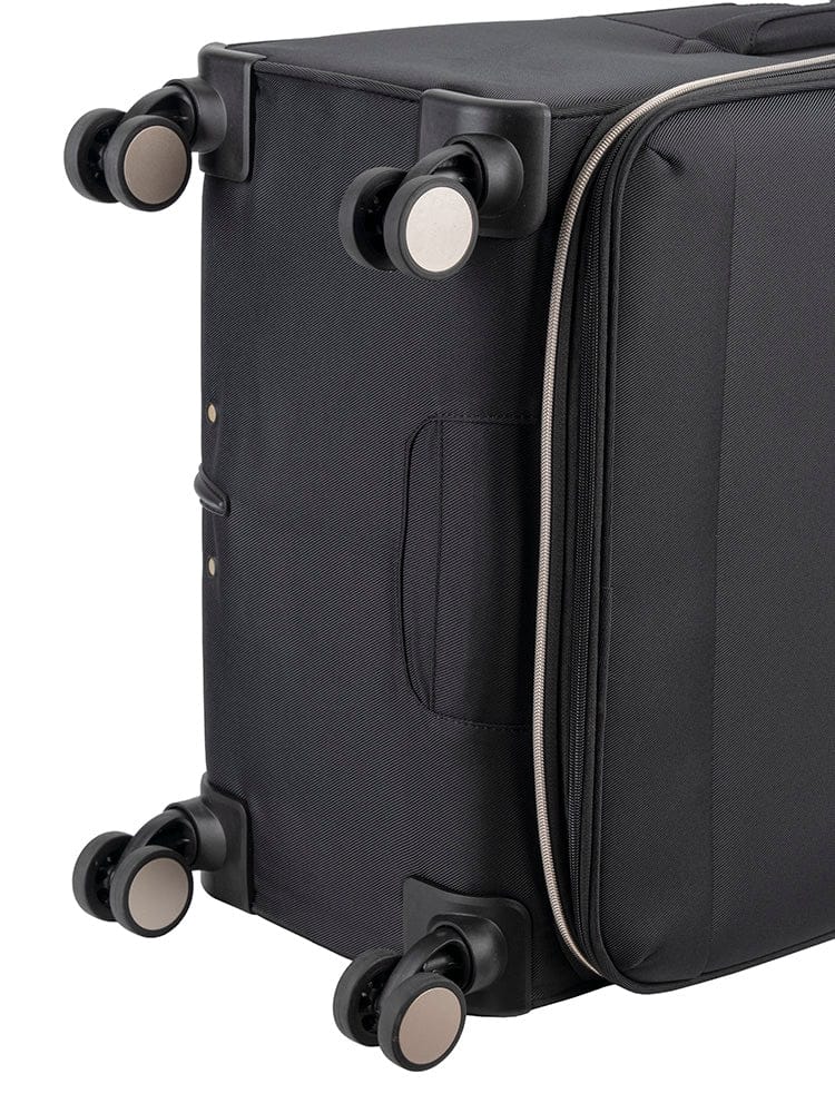 Cellini Suitcase Cellini Allure Soft Shell 4 Wheel Trolley-Black