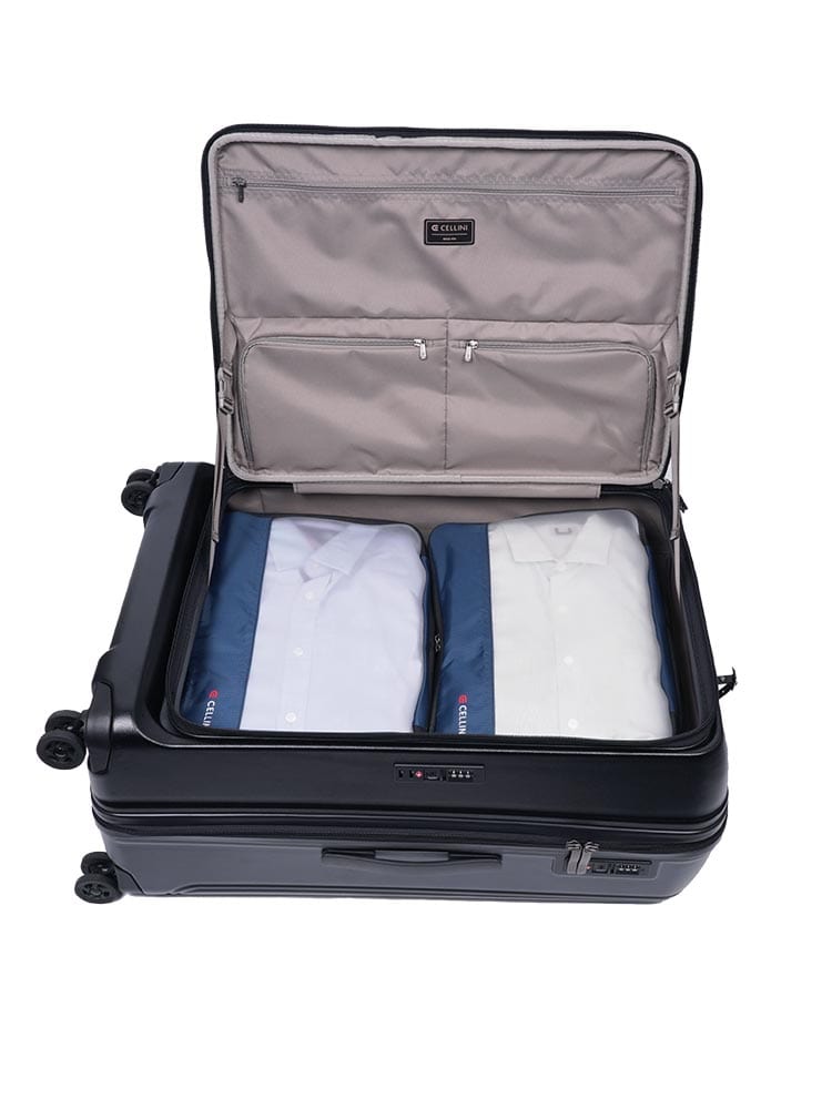 CELLINI Suitcase Cellini Tri Pak Large 4 Wheel Trolley Case Includes 2 Large Packing Cube 110753 (7826293817433)