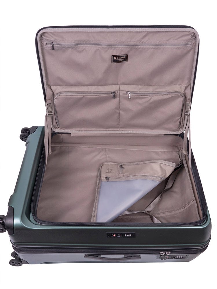 CELLINI Suitcase Cellini Tri Pak Large 4 Wheel Trolley Case Includes 2 Large Packing Cube 110753 (7826293817433)