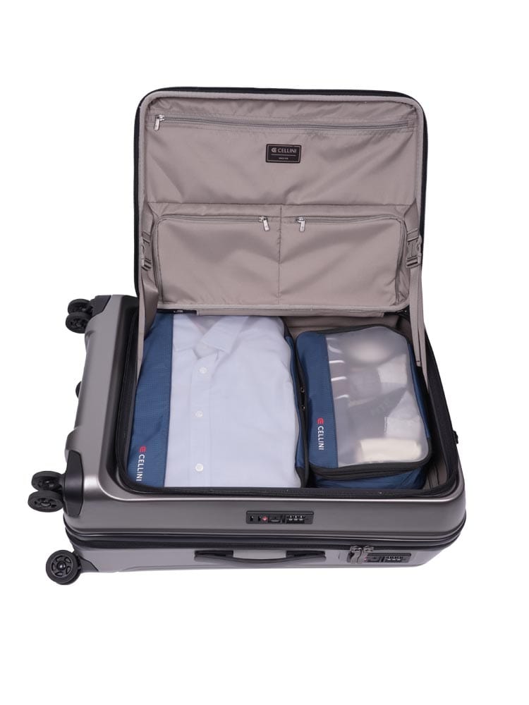 CELLINI Suitcase Cellini Tri Pak Medium 4 Wheel Trolley Case Includes 1 Lrg & 1 Med Packing Cube 110653 (7826294669401)