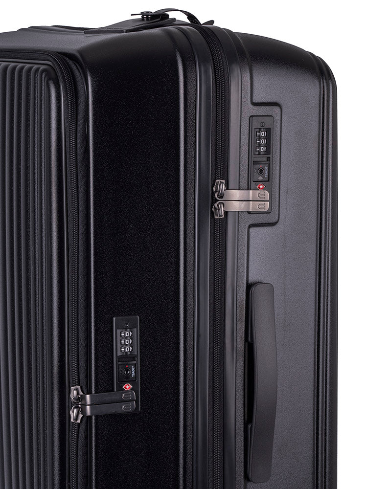 Cellini Tri Pak 4 Wheel Trolley Case-Black