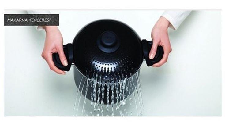 CEM Pasta Pot CEM 20cm Pasta Pot Black