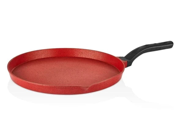 CEM Pasta Pot CEM Premium Cast Aluminium 36cm Pancake Pan Red TCDSD30203619