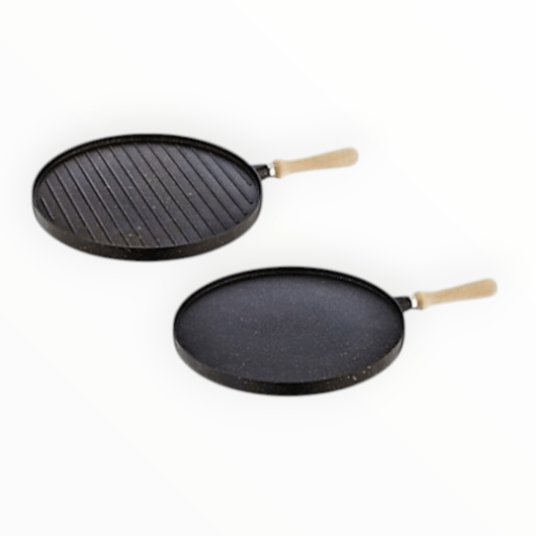 CEM Pasta Pot CEM Premium Cast Aluminium Round Reversible Pan Black 34cm TCD31503405