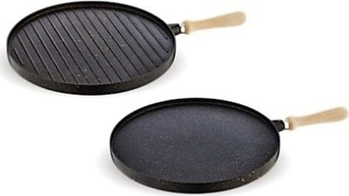 CEM Pasta Pot CEM Premium Cast Aluminium Round Reversible Pan Black 34cm TCD31503405