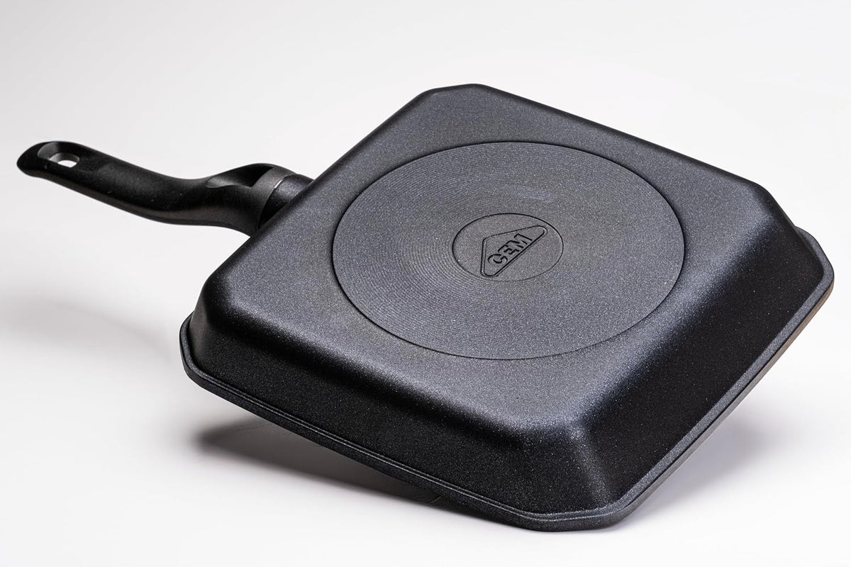 CEM Pasta Pot CEM Premium Cast Aluminium Square Grill Pan Black 26x26cm TCD3100260503