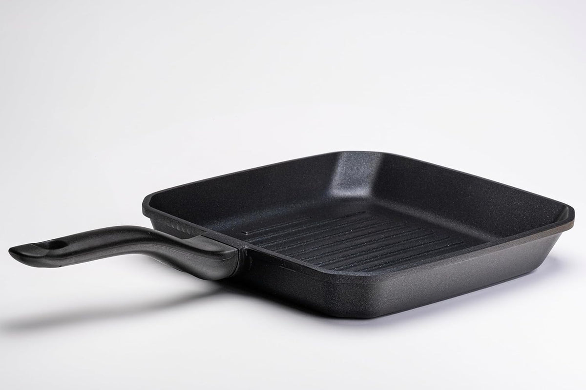 CEM Pasta Pot CEM Premium Cast Aluminium Square Grill Pan Black 26x26cm TCD3100260503