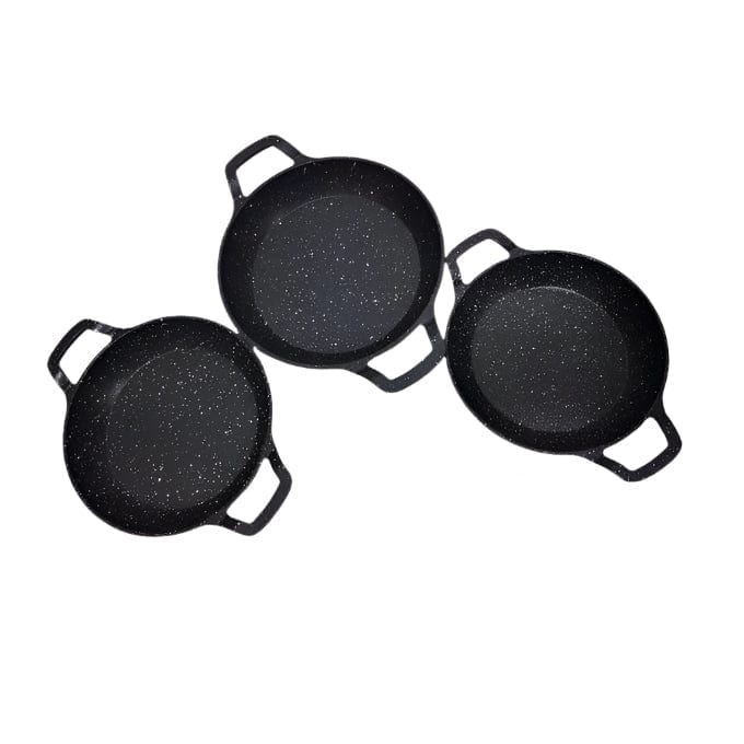 CEM Pasta Pot CEM Premium Cast Aluminium Sweet Sahan Egg Pan 3 Piece TCD80000305