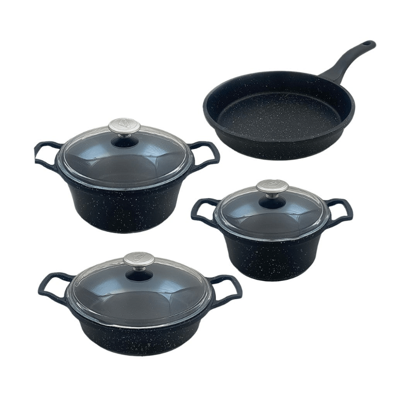 CEM Pots Set CEM Efdel 7 Piece Black Pot Set TCDEF80000705