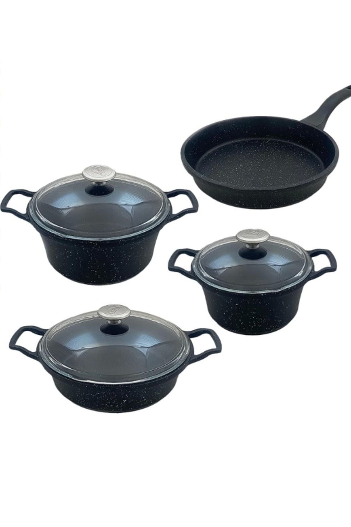 CEM Pots Set CEM Efdel 7 Piece Black Pot Set TCDEF80000705