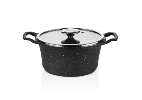 CEM Pots Set CEM Premium Cast Aluminium Orjin 7 Piece Black TCDOR80000725