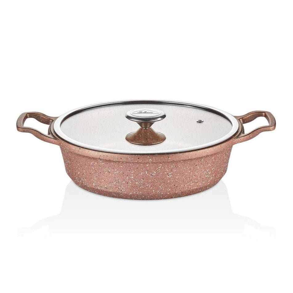 CEM Pots Set CEM Premium Cast Aluminium Orjin 7 Piece Rose TCDOR80000726